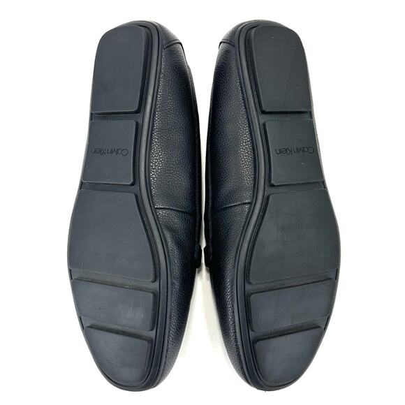 Calvin Klein Lira Women Shoes/Loafer Sz 7.5 Black Faux Leather Round Toe Slip-On - Picture 8 of 10